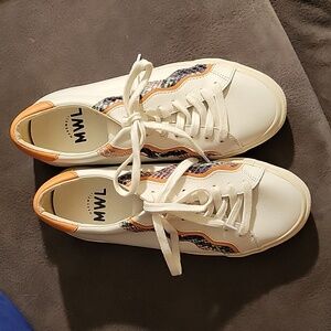 Madewell 2021 Sidewalk MWL MC693 Wave Snakeskin Leather Sneakers